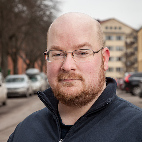 Porträtt av Christopher Fredriksson.